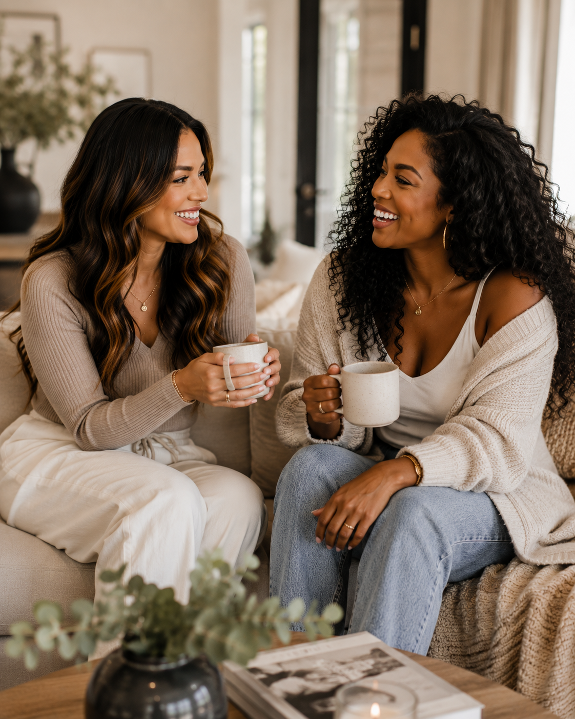 Woman engaged in intentional personal development in an elegant environment
